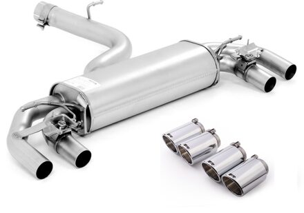 Volkswagen Remus uitlaat passend voor L+R Volkswagen Golf VII R (facelift 2017+) - Chroom 9565171500004670SR