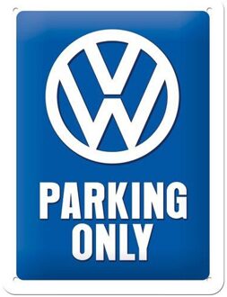 Volkswagen Retro muurplaatje Volkswagen parking 15 x 20 cm