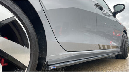 Volkswagen RGM Set Sideskirts voor Volkswagen Golf VIII Hatchback GTi/R-Line 09/2020- - Zwart (ABS) GRSS312