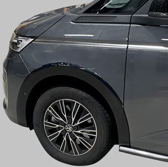 Volkswagen RGM Set spatbordverbreders passend voor Volkswagen T7 Multivan 2021- Korte wielbasis - Zwart (met Pa GRSWA700