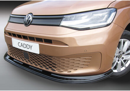 Volkswagen RGM Voorspoilerlip passend voor Volkswagen Caddy V Box/MPV 2020- Zwart GRFBLS200