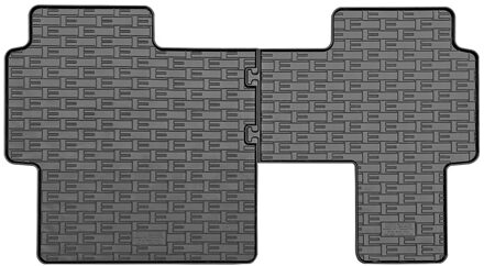 Volkswagen Rubber matten passend voor Volkswagen ID.Buzz Bus 2022- (2de zitrij) (2-delig) CKRVW09