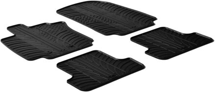 Volkswagen Rubbermatten passend voor Volkswagen T-Cross 3/2019- (T profiel 4-delig + montageclips)