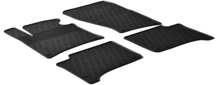Volkswagen Rubbermatten passend voor Volkswagen Touareg 2010-2018 (G profiel 4-delig + montageclips)
