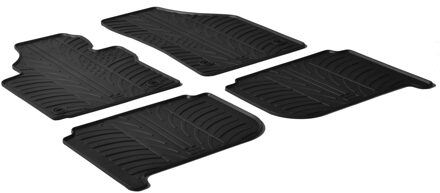 Volkswagen Rubbermatten passend voor Volkswagen Touran 2003-2015 (T profiel 4-delig + montageclips)