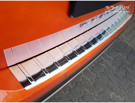 Volkswagen RVS Achterbumperprotector passend voor Volkswagen T-Cross 2019- 'Ribs'