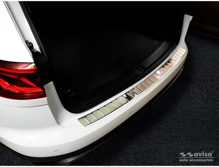 Volkswagen RVS Achterbumperprotector passend voor Volkswagen Touareg III (CR7) 2018- 'Ribs'