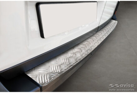 Volkswagen RVS Bumper beschermer passend voor Volkswagen Crafter & MAN TGE 2017- 'Riffled' ('XL'-version) AV235576