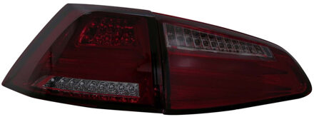 Volkswagen Set LED Achterlichten passend voor Volkswagen Golf VII 3/5-deurs 2012-2017 - Rood/Smoke