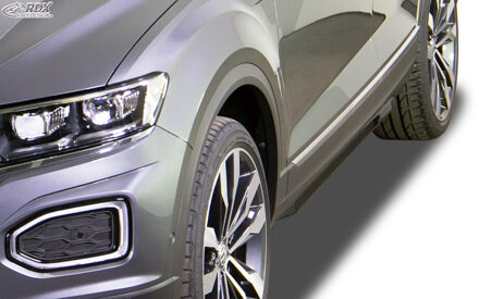 Volkswagen Sideskirts 'Slim' passend voor Volkswagen T-Roc 2017- (ABS zwart glanzend) RDSVW74