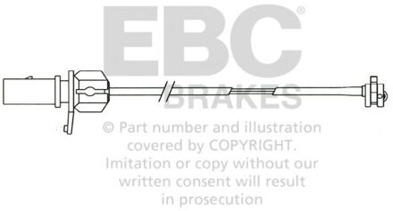 Volkswagen Slijtageweergave, remblok EFA110