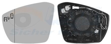 Volkswagen Spiegelglas, buitenspiegel * HAGUS * 5706835