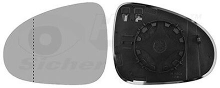 Volkswagen Spiegelglas Links 5848837