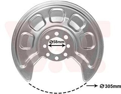 Volkswagen Stofschild Achter L/r 5867375