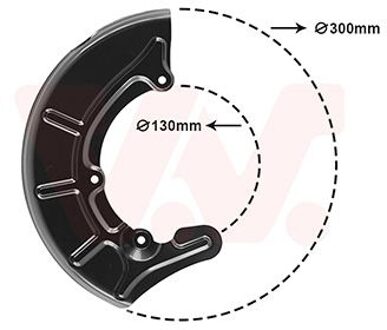 Volkswagen Stofschild Voor L 5880373