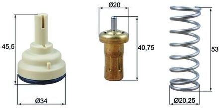 Volkswagen Thermostaat, koelvloeistof TX20980D