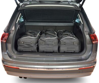 Volkswagen Tiguan II 2015-heden Laadvloer Hoog Zwart