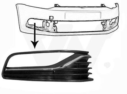 Volkswagen Ventilatiegrille, bumper 5814494