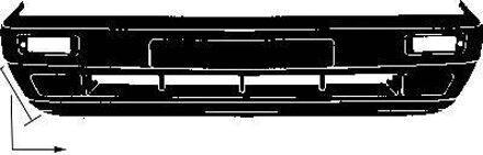 Volkswagen VOORBUMPER KOMPLEET 8/89+ HOOGTE 40CMzonder MISTLICHTGAT 5813572