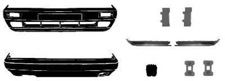 Volkswagen VOORBUMPER KOMPLEET KIT 8/89+ GOLF 'GTi' 5813473