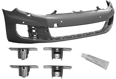 Volkswagen VOORBUMPER met PDC-GATEN met KOPLAMPSPROEIER-GATEN 5765574