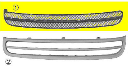 Volkswagen VOORBUMPERGRILL BINNEN zonder MISTLICHTGAT 5803490