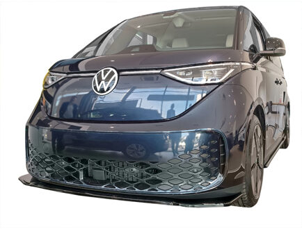 Volkswagen Voorspoiler passend voor Volkswagen ID.Buzz (Bus/Cargo) 2022- (ABS glanzend zwart) DXVVW19