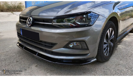Volkswagen Voorspoiler passend voor Volkswagen Polo (AW) 2017- excl. R-Line/GTi (ABS) DXVVW12