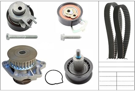 Volkswagen Waterpomp + Distributieriemset