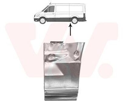 Volkswagen Zijplaat Achter L 6425141