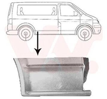 Volkswagen Zijplaat Achter R 5896142