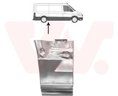 Volkswagen Zijplaat Achter R 6425142