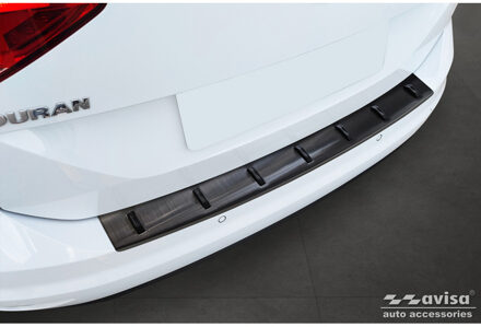 Volkswagen Zwart RVS Achterbumperprotector passend voor Volkswagen Touran III 2015- incl. R-Line AV254051