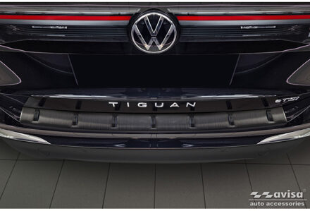 Volkswagen Zwart RVS Achterbumperprotector voor Volkswagen Tiguan III (CT1) 2024- 'STRONG EDITION' AV254053