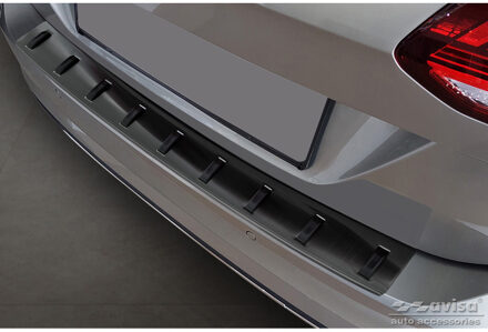 Volkswagen Zwart RVS Bumper beschermer passend voor Volkswagen Golf VII Variant Facelift 2017-2019 (incl. R AV254024