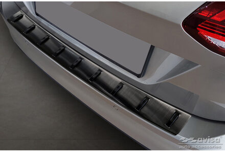 Volkswagen Zwart RVS Bumper beschermer passend voor Volkswagen Golf VII Variant incl. Alltrack 2012-2017 'S AV254021