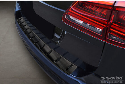 Volkswagen Zwart RVS Bumper beschermer passend voor Volkswagen Sharan II & Seat Alhambra II 2010- 'STRONG E AV254010