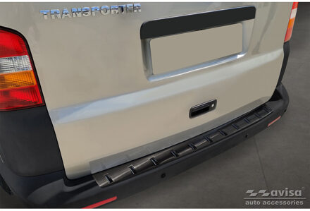 Volkswagen Zwart RVS Bumper beschermer passend voor Volkswagen Transporter T5 2003-2015 incl. Multivan/Cara AV254026