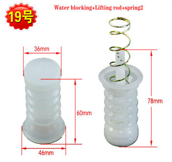 Volledig Semi-Automatische Wasmachine Afvoer En Aftapkraan Water Blokkeren Water Seal Rubber Pad Afvoer Ventiel Lente