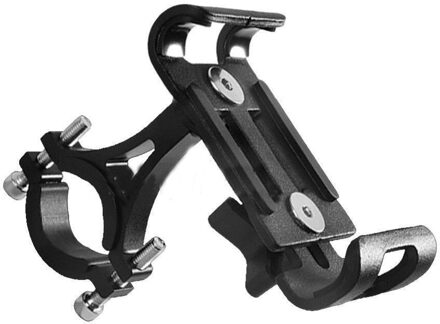 Volledige Aluminium Legering Mobiele Telefoon Houder Stands Voor Fiets Motorfiets Racefiets Telefoon Stuur Houder Voor Iphone 6 8 zwart