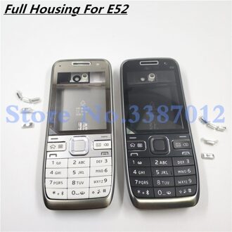 Volledige Behuizing Case Voor Nokia E52 Met Engels Toetsenbord zwart