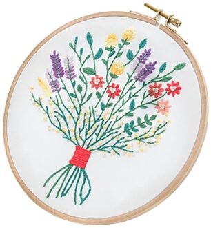 Volledige Bereik Van Borduurwerk Kruissteek Stamped Borduurwerk Doek Met Bloemen Kit Drie-Dimensionale Diy Volledige Bereik Patroon Cross