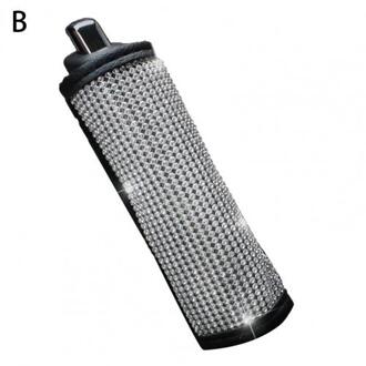 Volledige Diamond Crystal Auto Gear Shift Kraag Cover Glitter Steentjes Auto Shifter Handrem Covers Auto Interieur Accessoires B