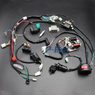 VOLLEDIGE ELEKTRA 50 70 90 110 125 140 150CC KABELBOOM CDI COIL ATV QUAD CROSSMOTOR BUGGY GOKART STATOR MAGNETO