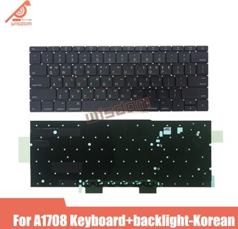 Volledige Koreaanse Latout A1708 Toetsenbord Voor Macbook 13 Pro Retina A1708 Koreaanse Toetsenborden Late Mid Keyboardandbacklight