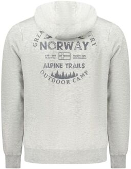 Volledige Rits Hoodie Lichtgrijs