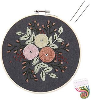 Volledige Set Van Hand-Made Borduren Starter Kit Plant Borduurpakketten Voor Beginners (Mooie Rozen)