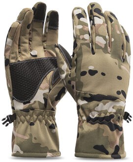 Volledige Vinger Motorfiets Waterdichte Handschoenen Winter Warm Winddicht Mannen Vrouwen Camouflage Handschoenen Voor Moto Rijden Fietsen Ski Outdoor