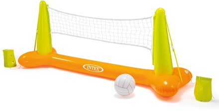 Volleybalset groen/oranje 239 x 64 x 91 cm