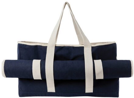 Volonne gerecycled canvas bewust tasje Blauw - One size